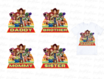 t-shirt family Toy Story PNG Design