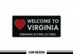 virginia welcome sign svg vector