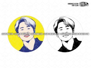 BTS Jimin SVG Image, Kpop Jimin Vector Art Design File