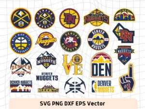 Basketball Bundle SVG, Denver Nuggets Logo NBA, Denver Nuggets SVG, Denver Nuggets Vector, Denver Nuggets Clipart 2023