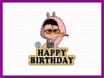 Birthday Baby benito svg balloon Bad Bunny Cake Topper SVG PNG DXF