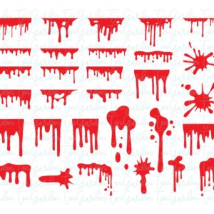 Bloods Drip SVG, Halloween Decoration, Startbuck DIY