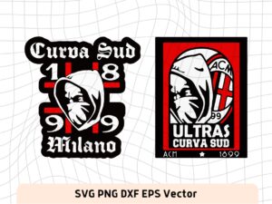 Curva Sud Milano SVG PNG Vector, Ultras Curva Sud