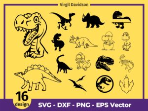 Dinosaur SVG, Dinosaur Clipart Image, Dinosaur Cricut Files