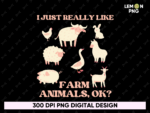Farm Animals Blanket Cow Pig Goat PNG Design, DTF, DTG & Sublimation (7)