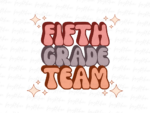 Fifth Grade Team Retro Groovy Png (2)