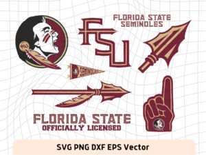 Florida State University SVG Cricut, FSU, Seminoles PNG Vector