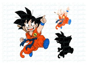 Goku Dragon Ball Layered SVG