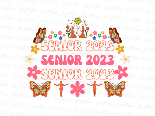 Groovy Senior 2023 Design Sublimation