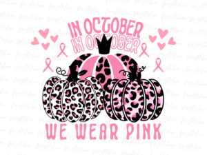 In October we wear Pink PNG File