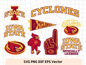 Iowa State University SVG Design Bundle, Shirt, Sticker Cricut