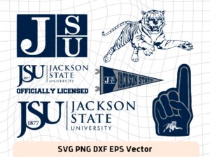 Jackson State University SVG, Vector, Instant Download JSU Cricut