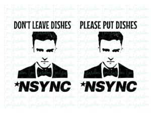 Justin Timberlake NSYNC Dishes SVG