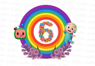 Kids Cocomelon Birthday Party 6 PNG, Transparent Background, DTF, DTG File (2)
