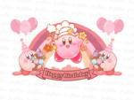 Kirby Cake Topper PNG Design