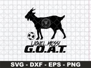 Lionel Messi G.O.A.T. SVG, Cricut Inter Miami