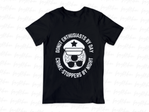 Police Donut Enthusiasts by Day, Crime-Stoppers by Night Shirt PNG
