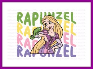 Princess Rapunzel SVG, PNG, DXF, EPS Vector Instant Download