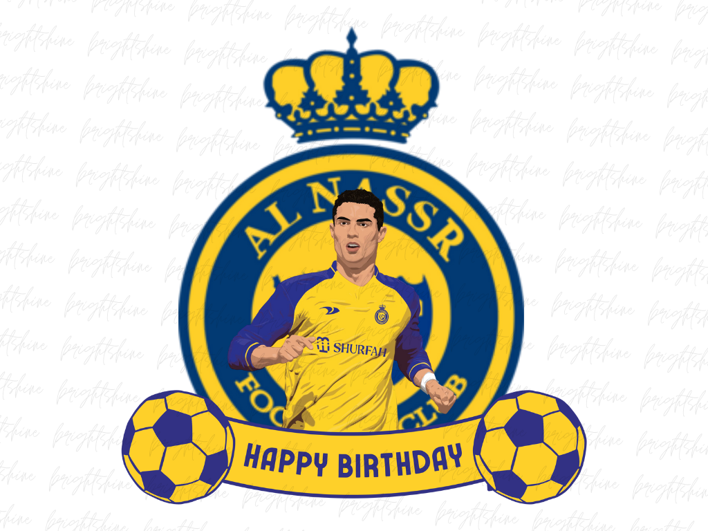 Cristiano Ronaldo Portugal Personalised Name And Age Football Cake Topper |  eBay