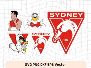 Sydney Swans Club SVG, Logo, Vector, Mascot PNG