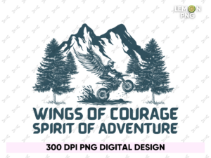 Wings of Courage Spirit of Adventure Shirt Design