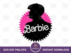 Barbenheimer Barbie and Oppenheimer SVG PNG Vector