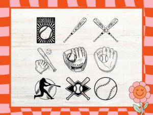 Baseball SVG Cricut, Baseball Stitches Svg, Baseball Monogram