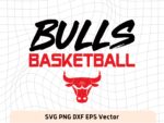 Chicago Bulls Basketball NBA Cut Files, SVG Cricut