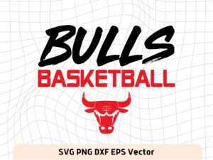 Chicago Bulls Basketball NBA Cut Files, SVG Cricut
