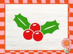 Christmas Holly Berry SVG - Digital Clipart Bundle for Cricut and Silhouette Crafts - SVG, DXF, PNG, EPS Files Included