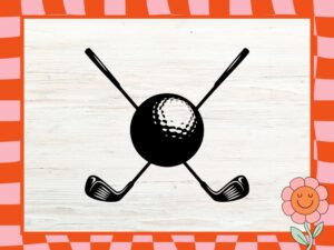 Crafty Stick Golf - SVG, DXF, PNG, EPS Designs for Cricut and Silhouette