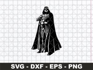 Darth Vader Star Wars Stencil Cut Files, SVG, DXF, PNG EPS