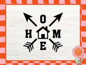 Decorative arrow SVG for crafting at home