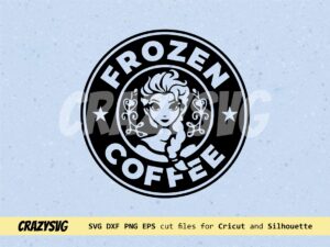 Elsa Svg Frozen Starbucks Design for Cricut file