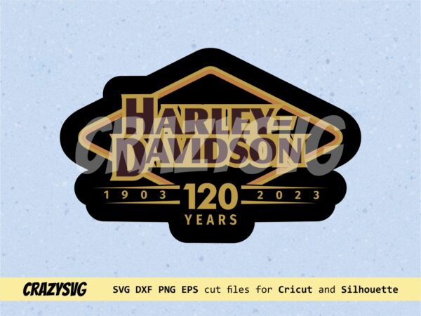 Harley Davidson Anniversary 120 2023 SVG Vector file