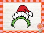 Hat Monogram Santa Hat Christmas DIY Cricut
