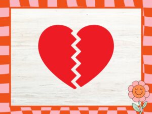 Heartbroken Love SVG Design Clipart Express Your Emotions with Powerful Broken Heart Art