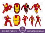 Iron Man Bundle SVG Cartoon Cricut