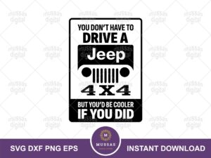 Jeep Sign SVG, Vector Design, PNG