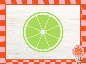 Lime Slice SVG Clipart