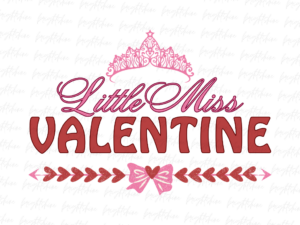 Little Miss valentine png Design