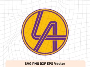 Los Angeles Symbol Logo SVG Lakers LA basketball