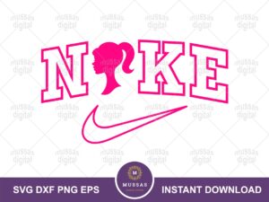 Nike Barbie Version SVG, Instant Download