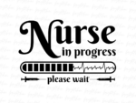 Nurse in progress please wait PNG T-Shirt Design