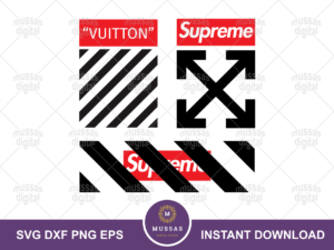 OFF White X Supreme SVG Fun Design PNG Vector