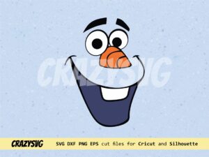 Olaf Face SVG Cricut File