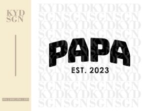 Papa Est 2023 SVG file