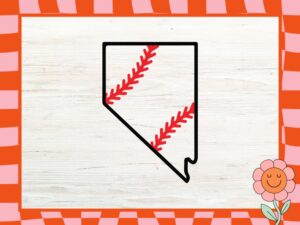 Premium Nevada Outline Baseball SVG Design Files for Cricut, Silhouette Cameo, and More - Instant Download