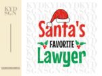 Santa's Favorite Lawyer SVG Cut File