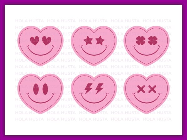 Smiley Face Heart SVG